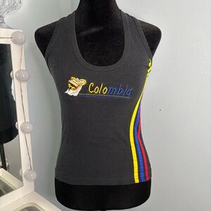 Colombia Black Tank Top
